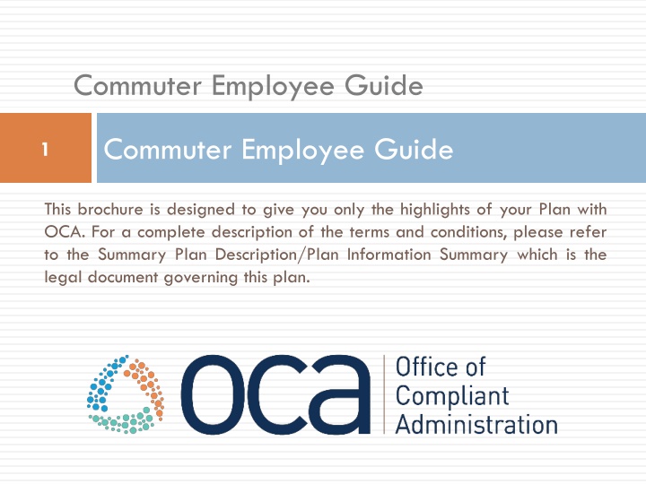 commuter employee guide