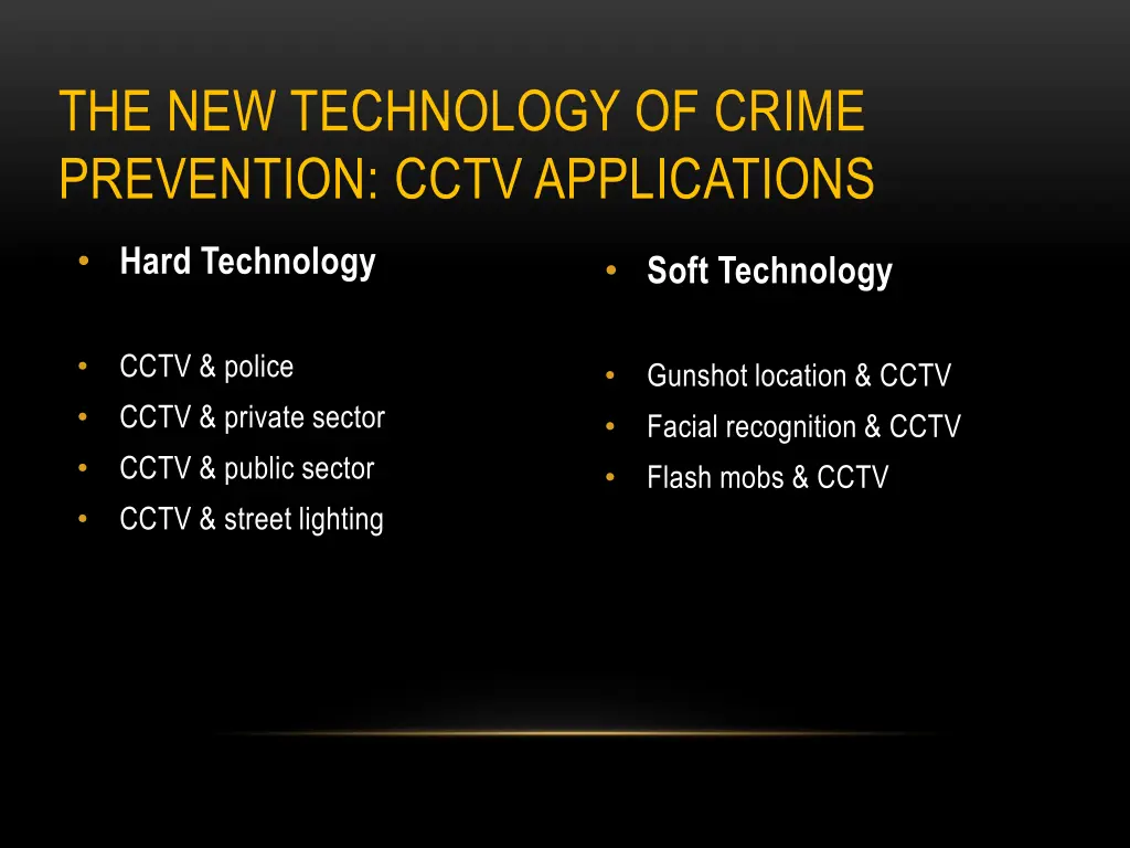 the new technology of crime prevention cctv