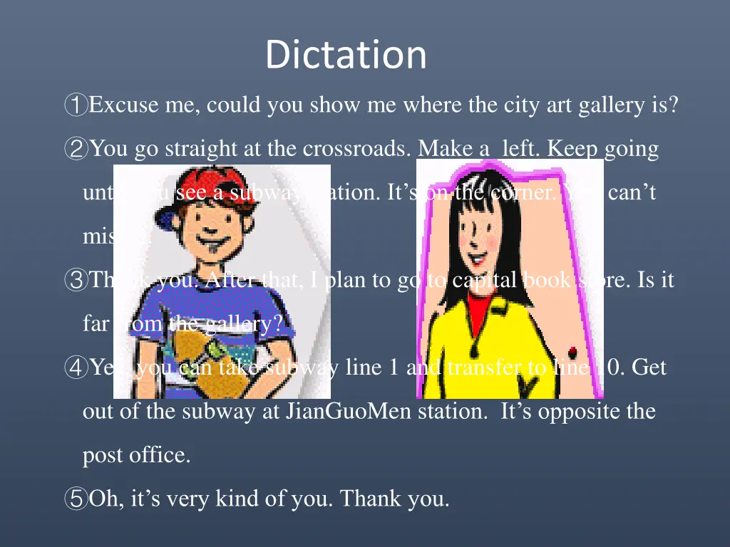 dictation