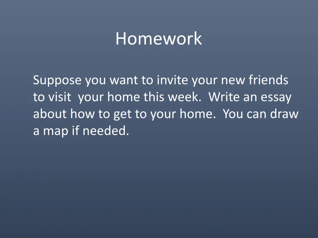 homework