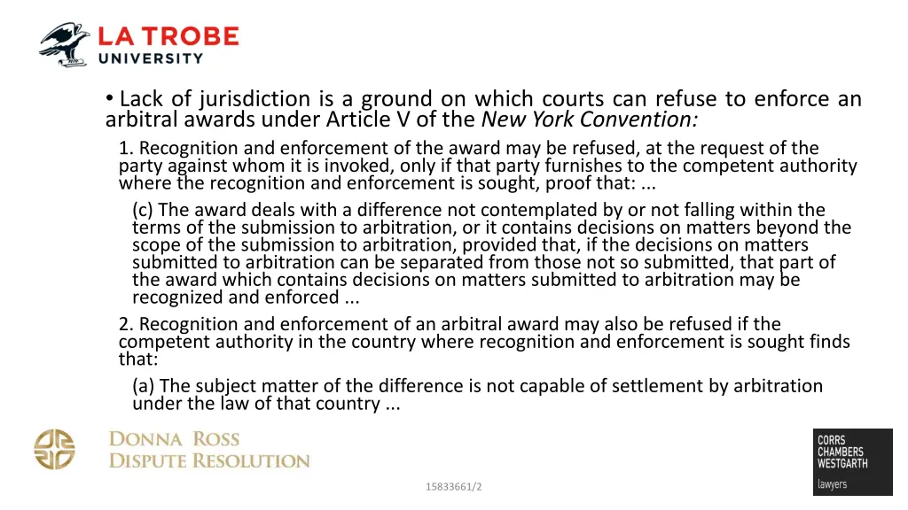 lack of jurisdiction is a ground on which courts