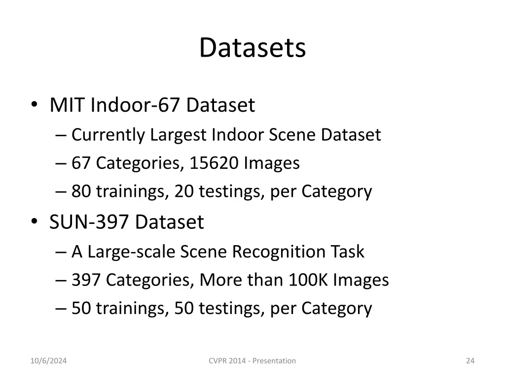 datasets