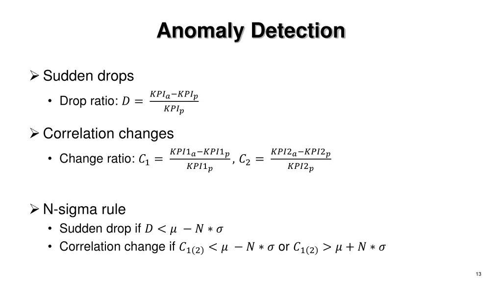 anomaly detection