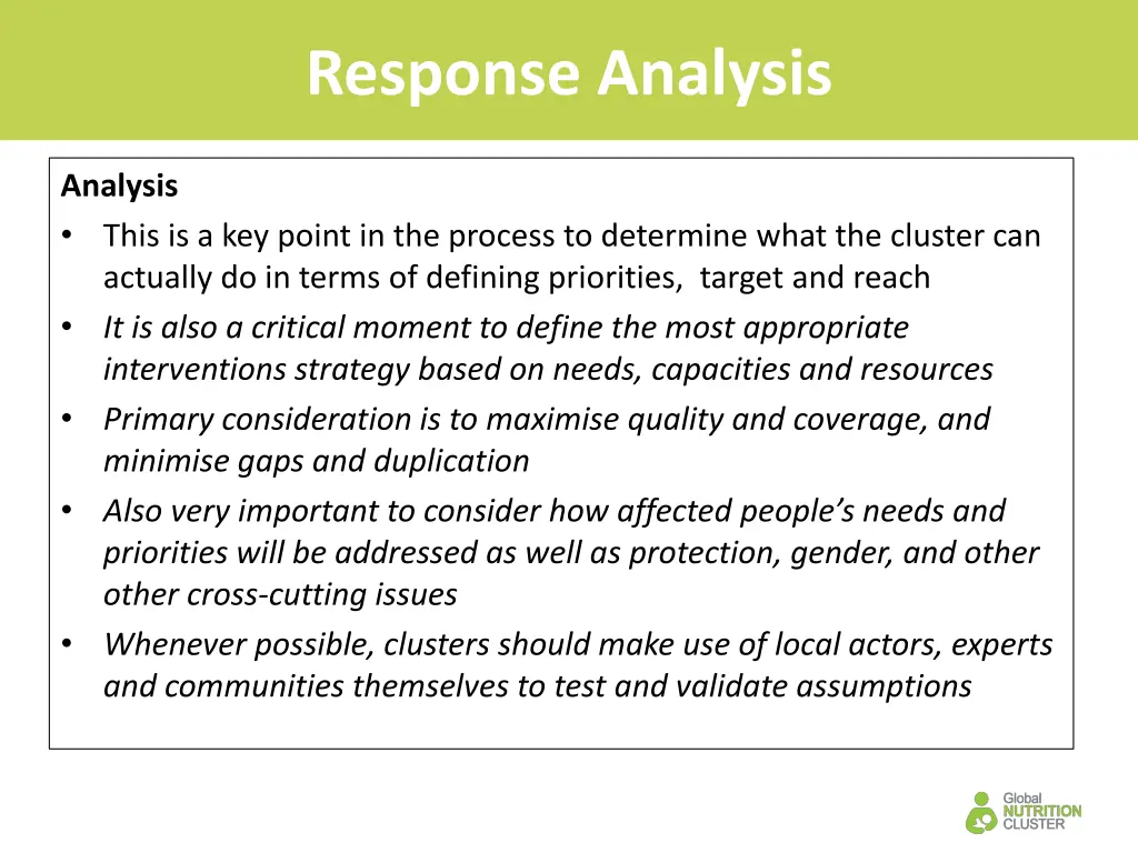 response analysis 1