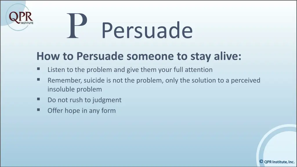 p persuade