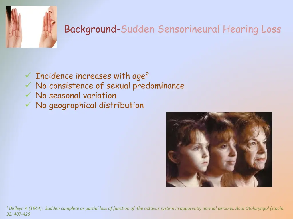 background sudden sensorineural hearing loss 1