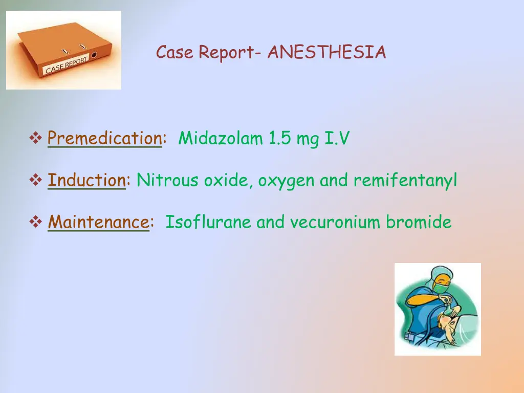 case report anesthesia