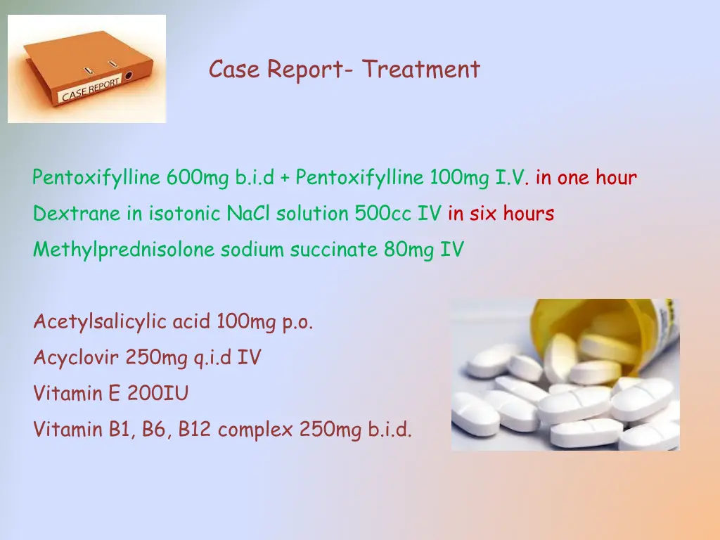 case report treatment