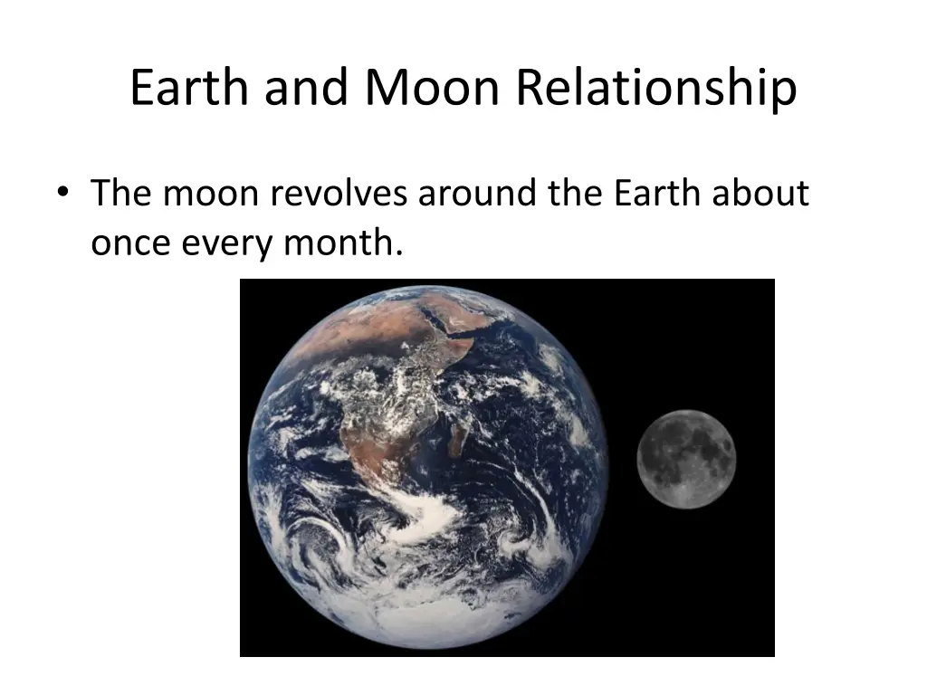 earth and moon relationship