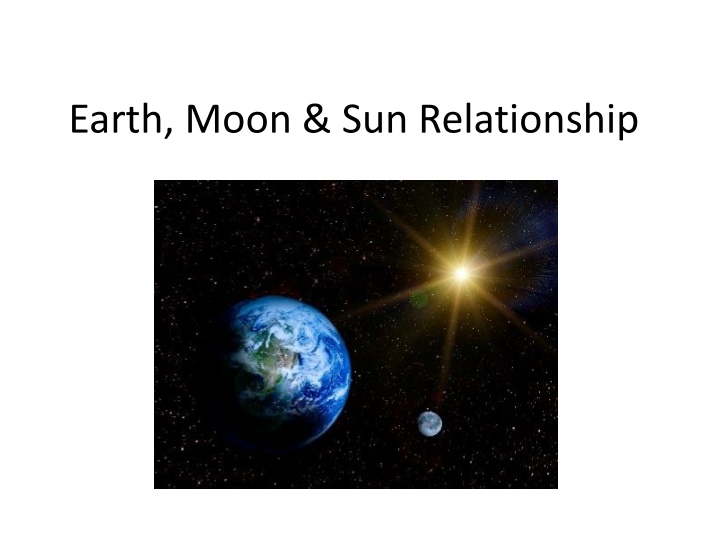 earth moon sun relationship