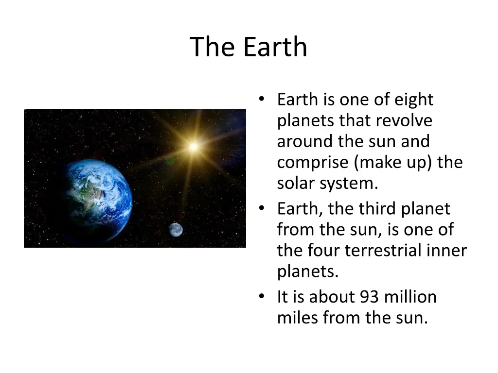 the earth