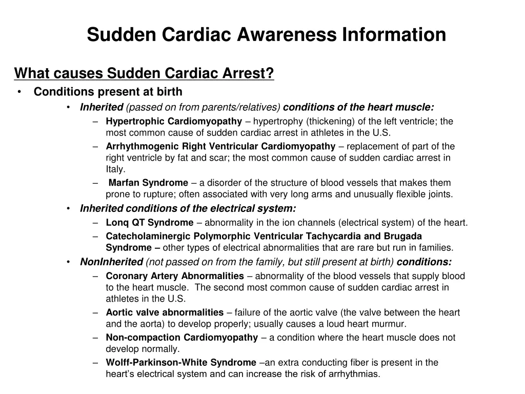 sudden cardiac awareness information 1