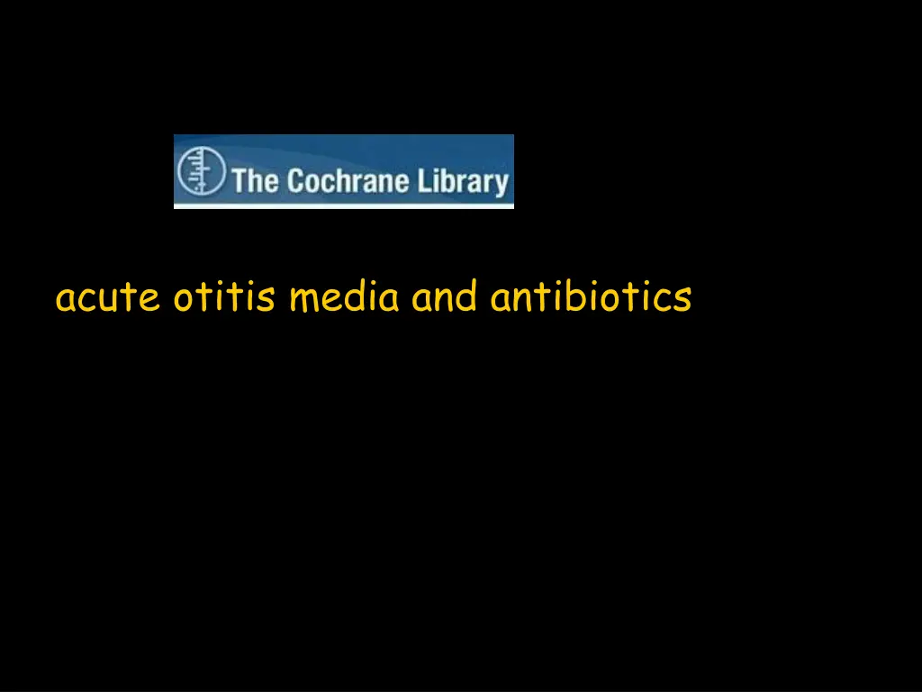 acute otitis media and antibiotics