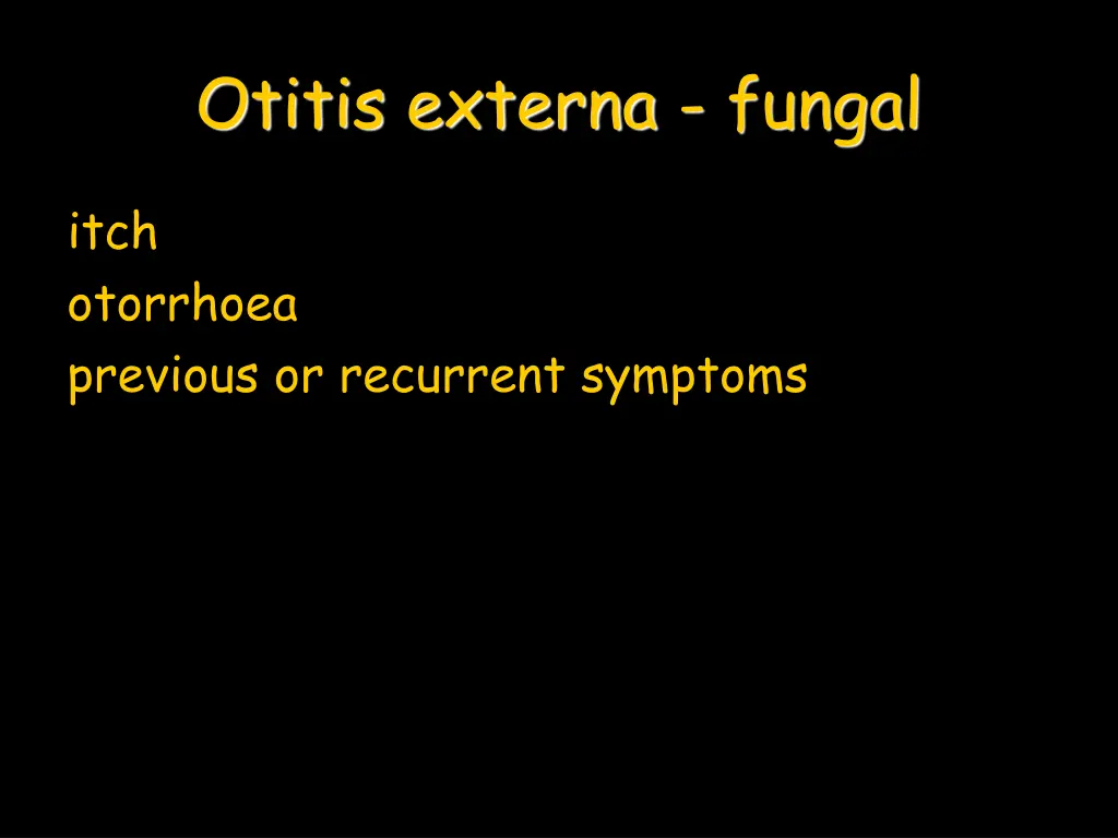 otitis externa fungal