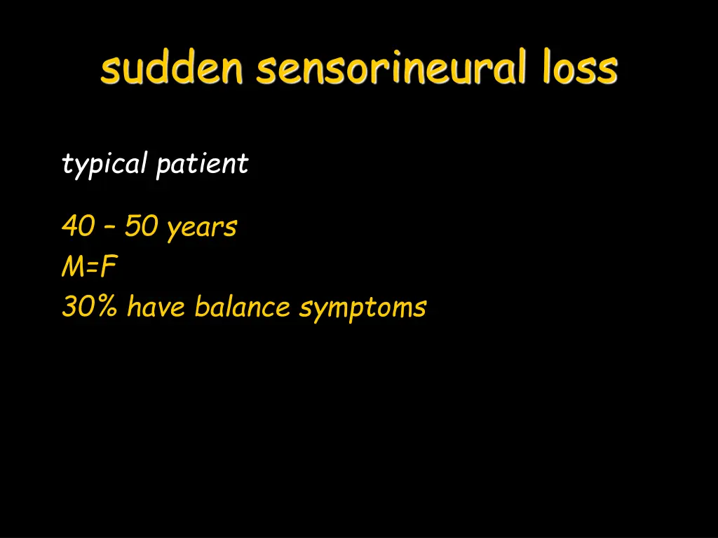 sudden sensorineural loss 2