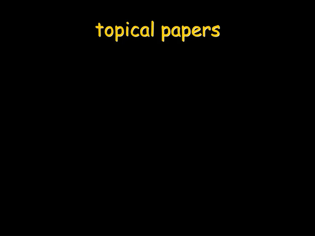 topical papers