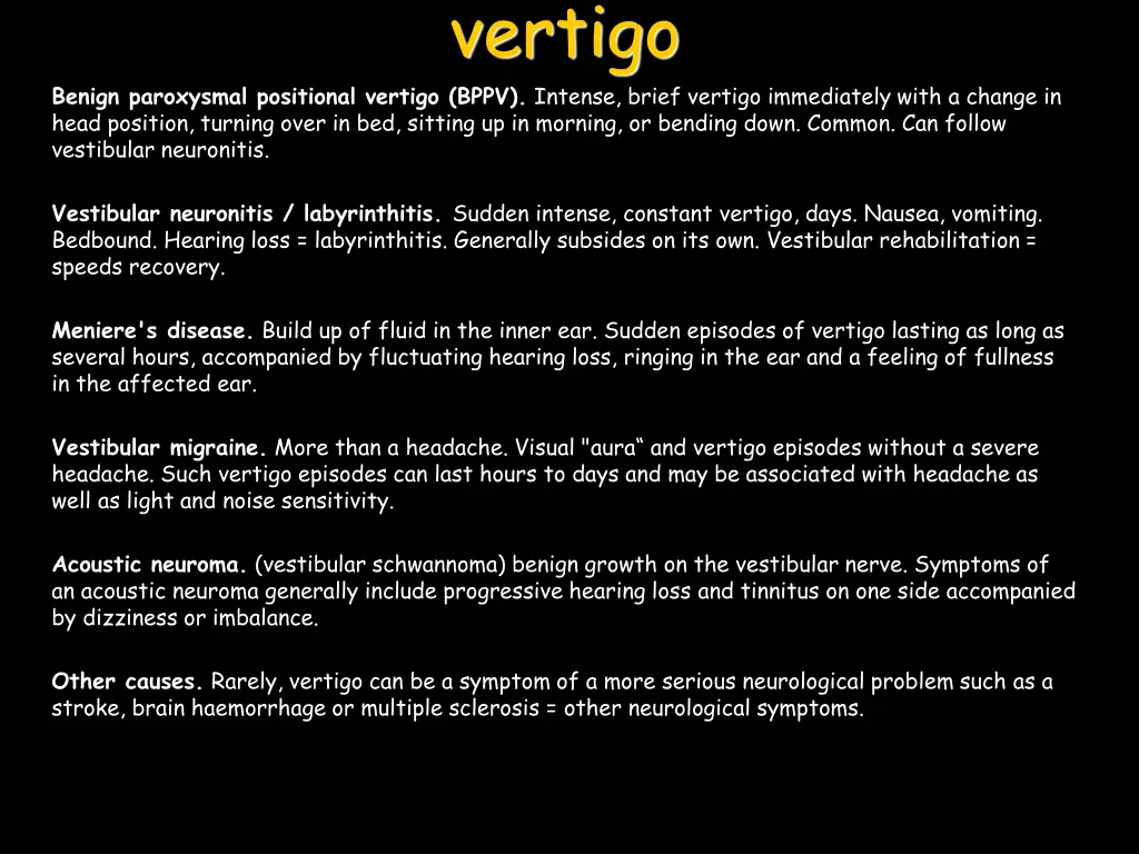 vertigo 1