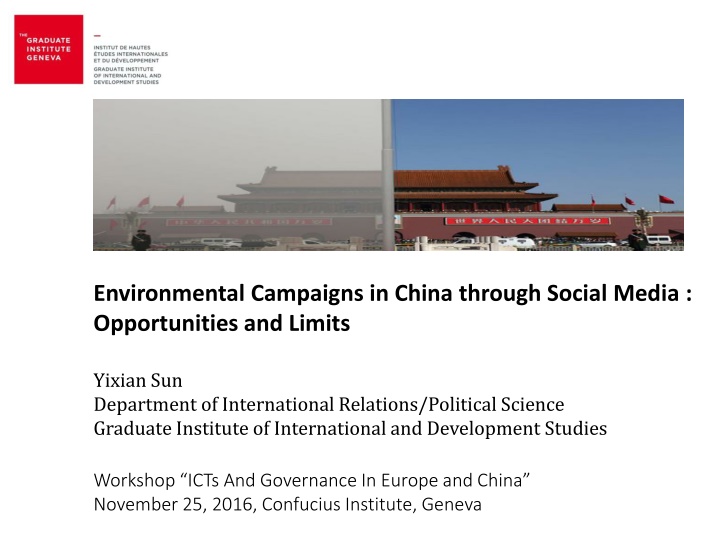 environmental campaigns in china through social