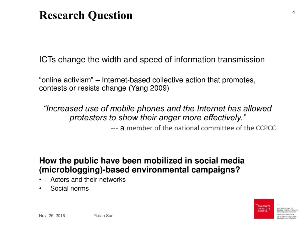 research question