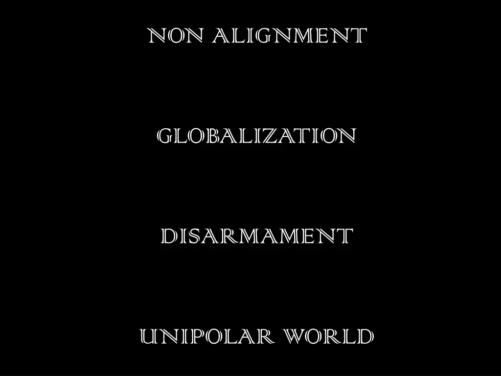 non alignment