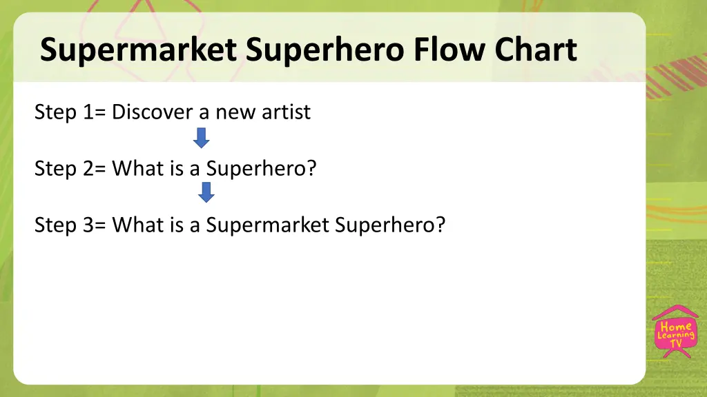 supermarket superhero flow chart