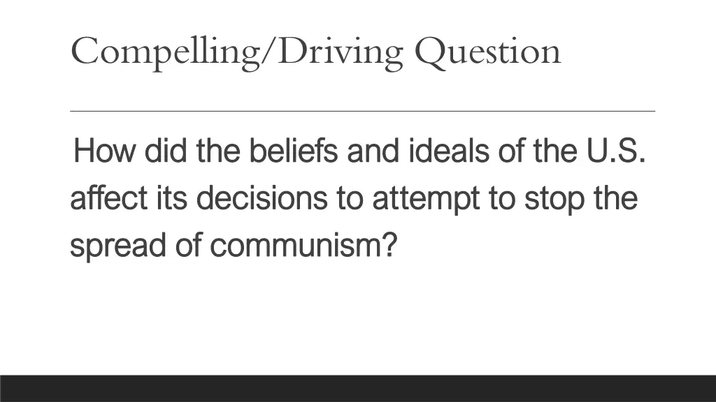 compelling driving question