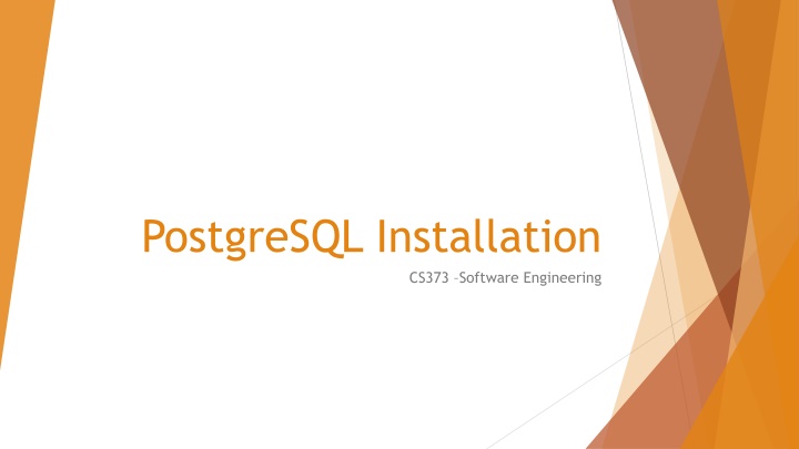 postgresql installation