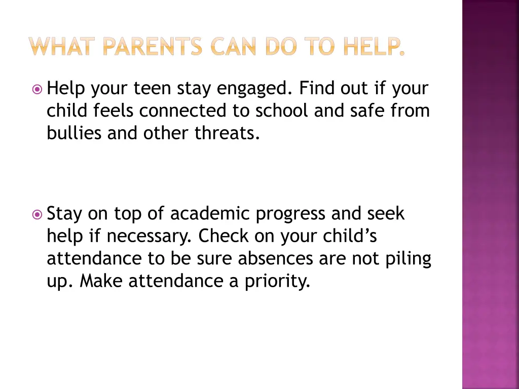 what parents can do to help