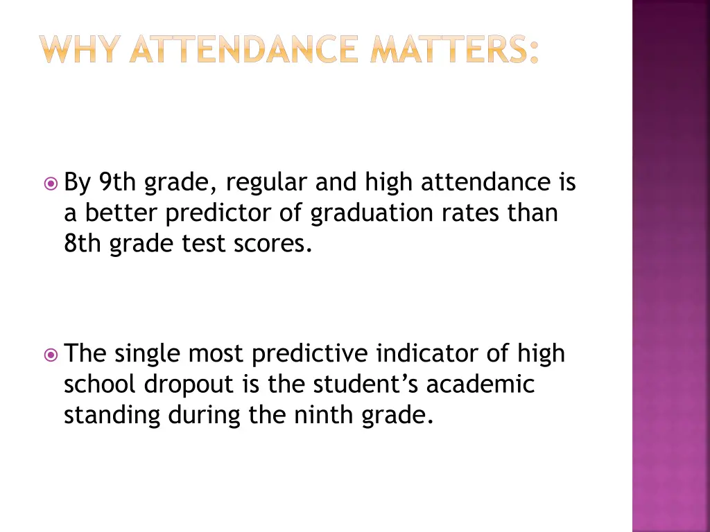 why attendance matters