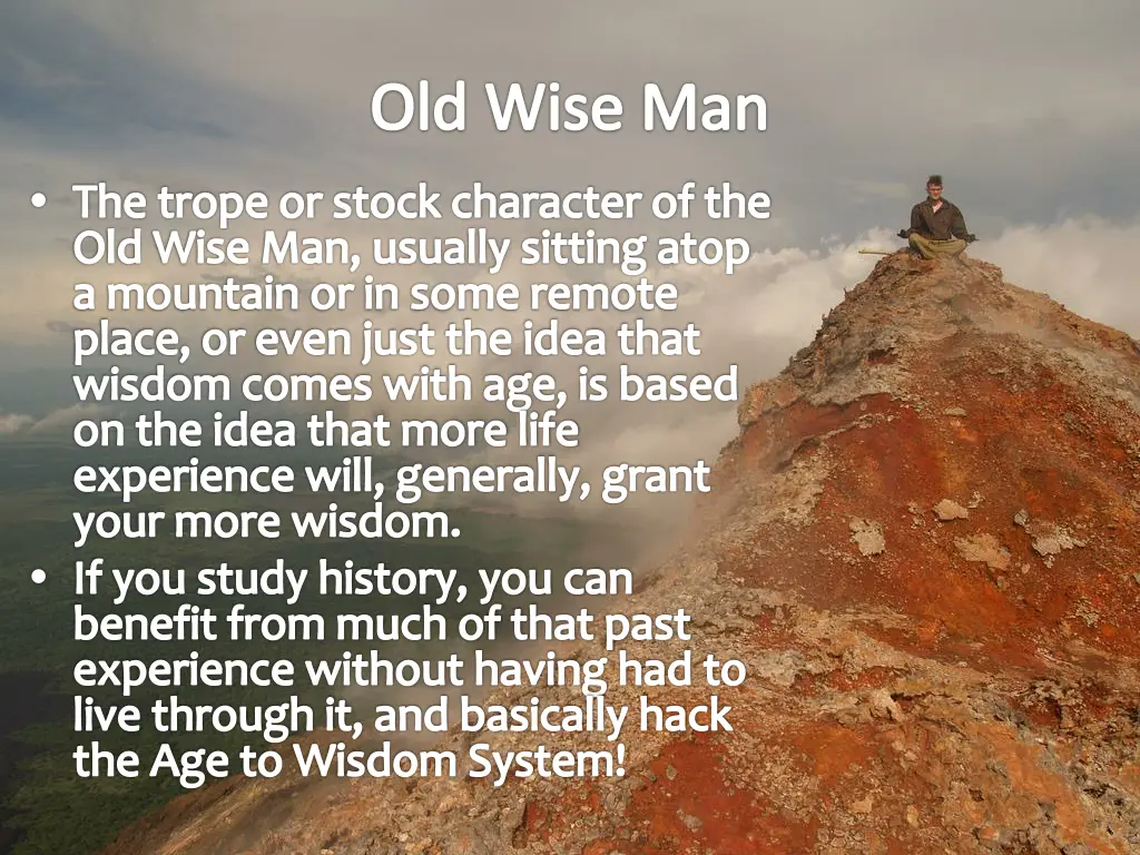 old wise man