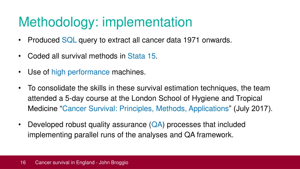 methodology implementation