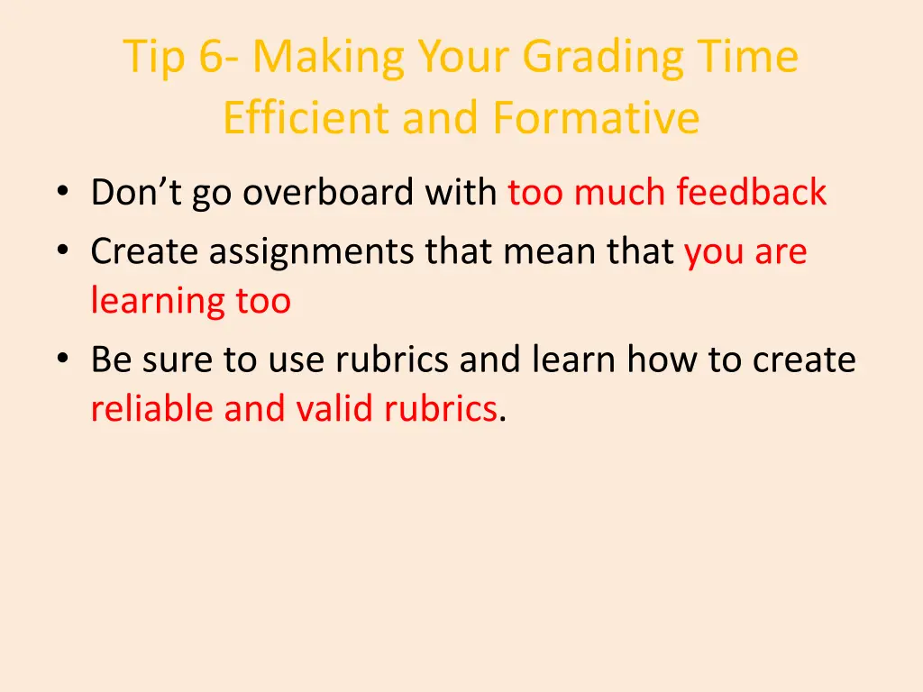 tip 6 making your grading time efficient