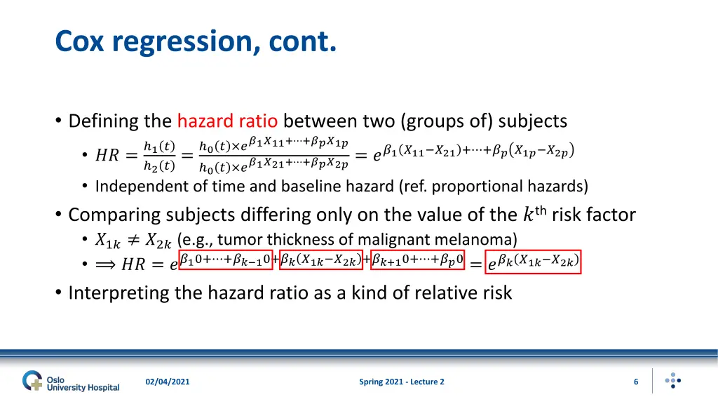 cox regression cont 2