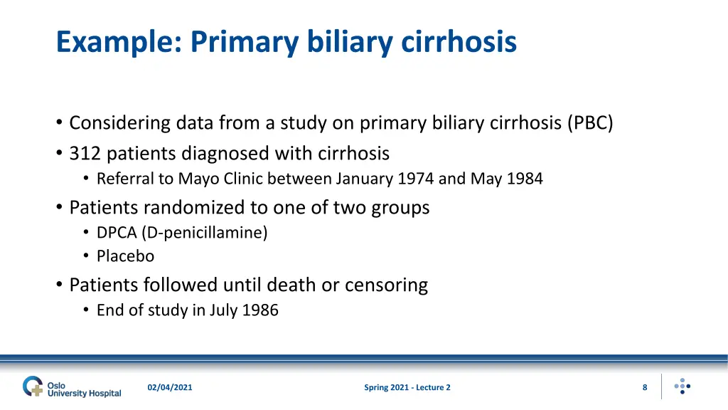 example primary biliary cirrhosis