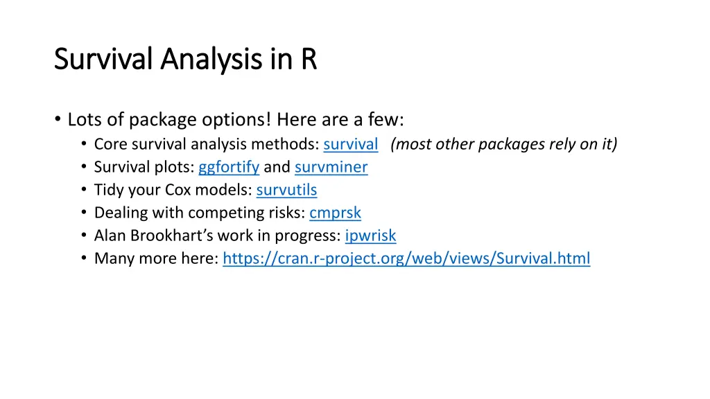 survival analysis in r survival analysis in r