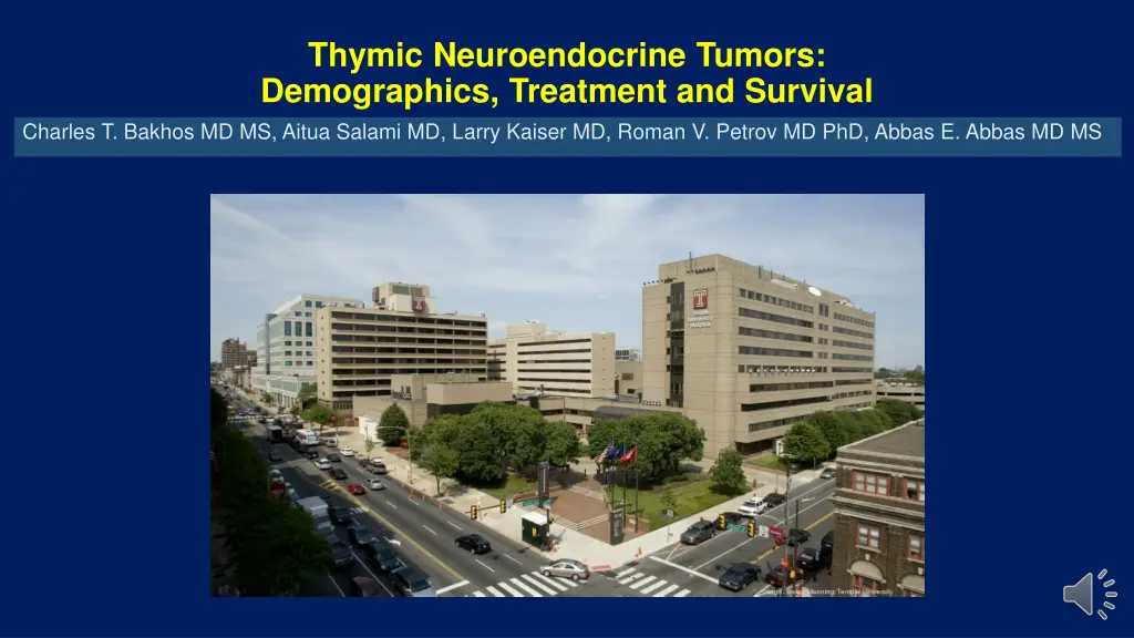 thymic neuroendocrine tumors demographics 2