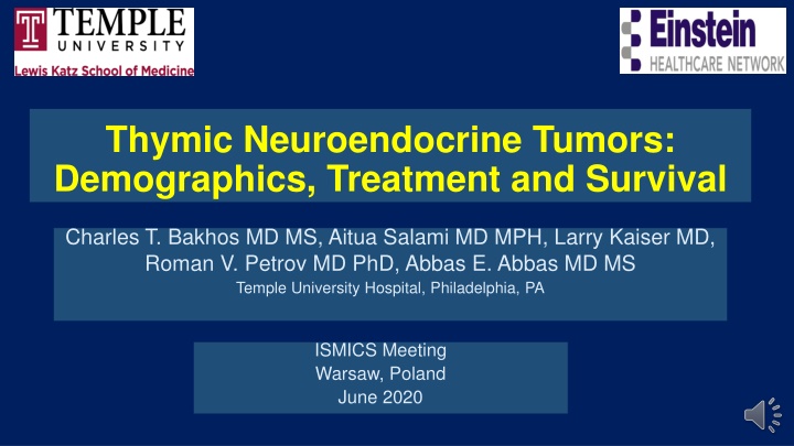 thymic neuroendocrine tumors demographics