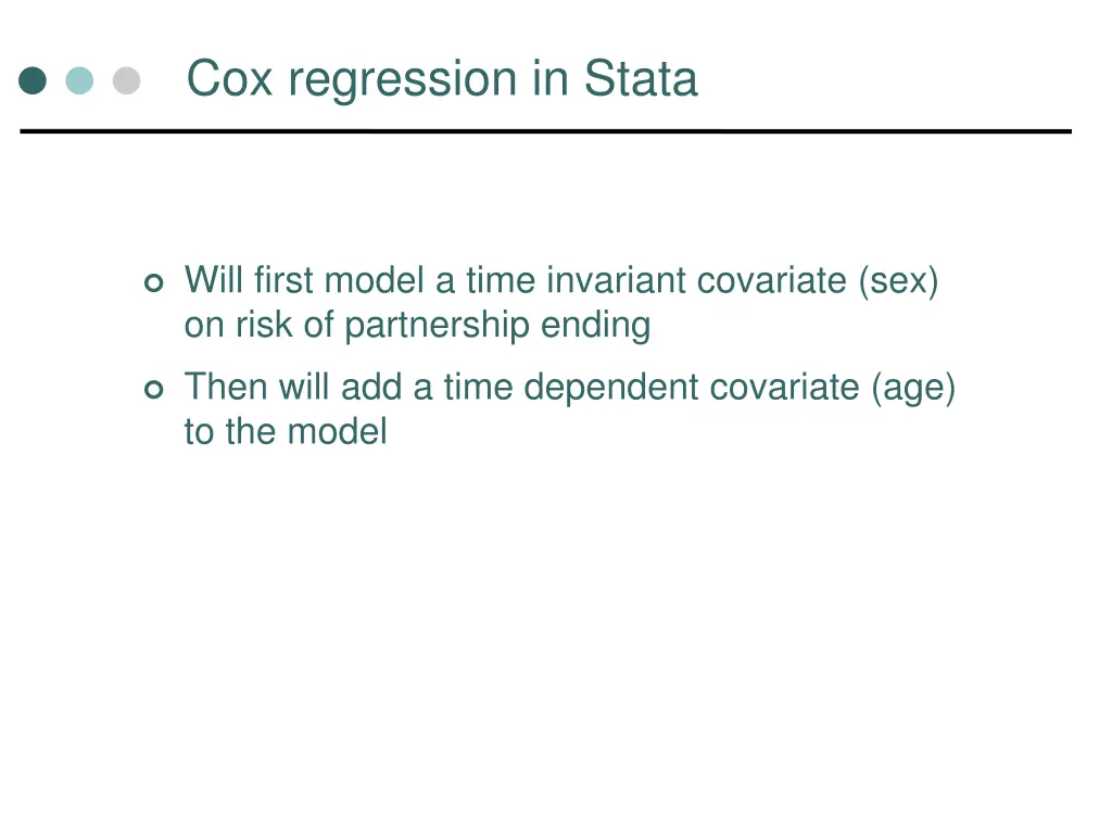 cox regression in stata