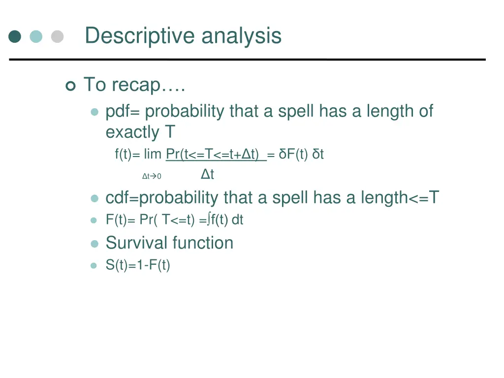 descriptive analysis