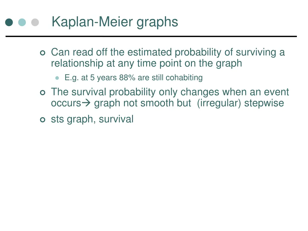 kaplan meier graphs