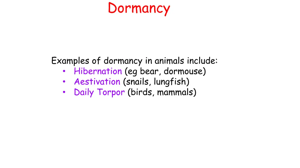 dormancy 1