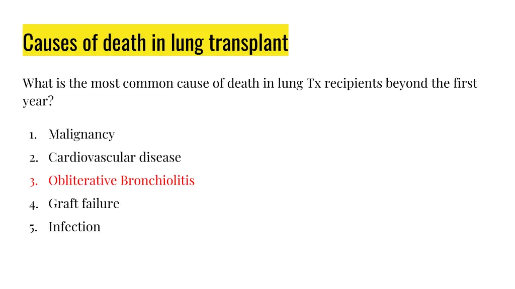 causes of death in lung transplant 1