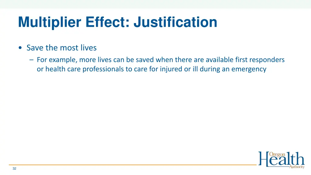 multiplier effect justification