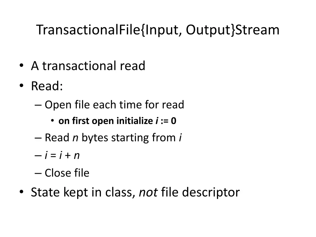 transactionalfile input output stream 1