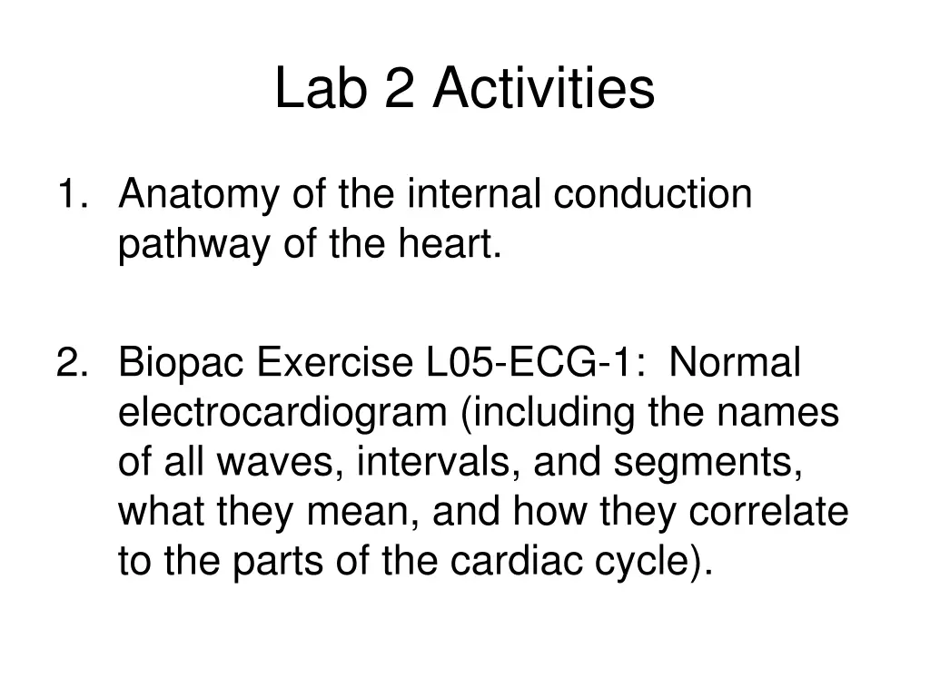 lab 2 activities