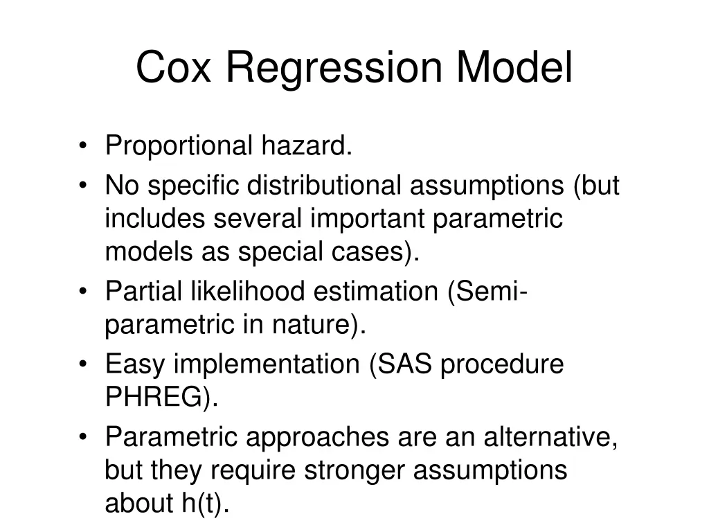 cox regression model