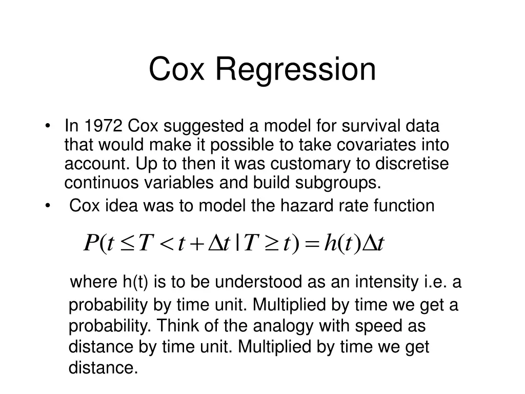 cox regression