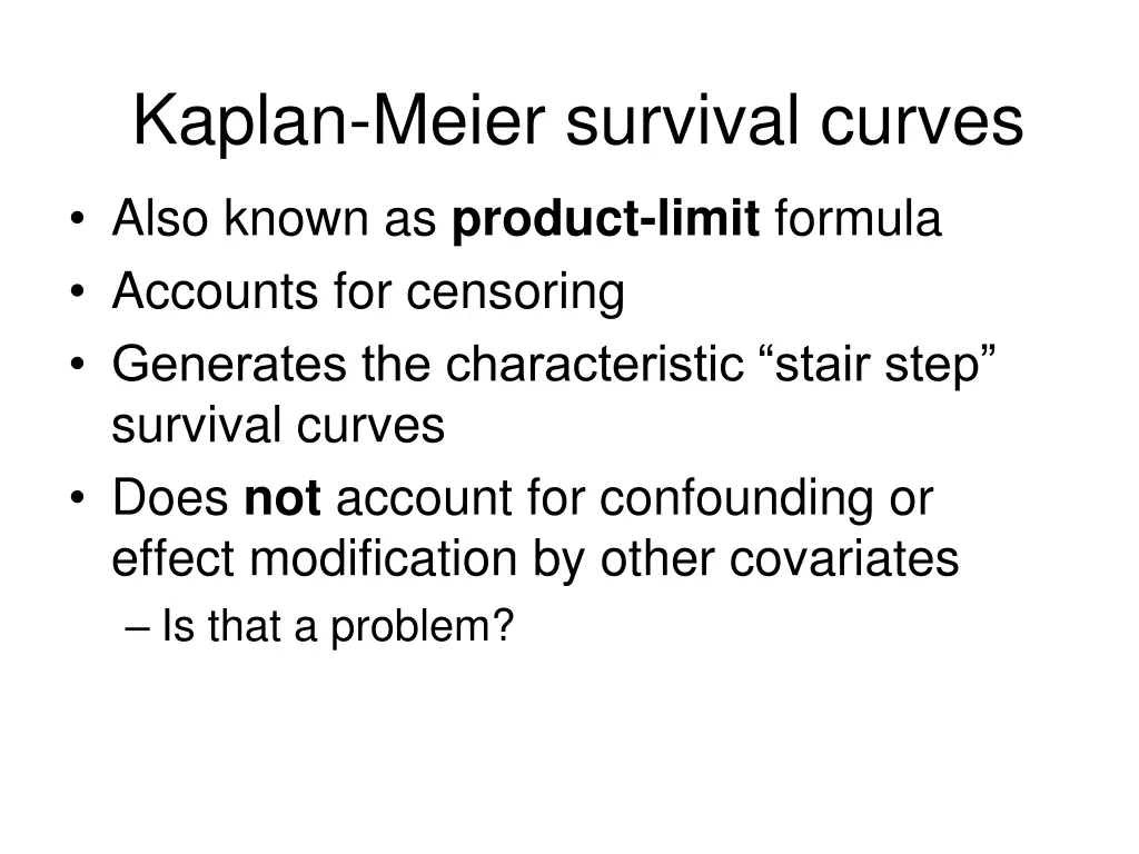 kaplan meier survival curves