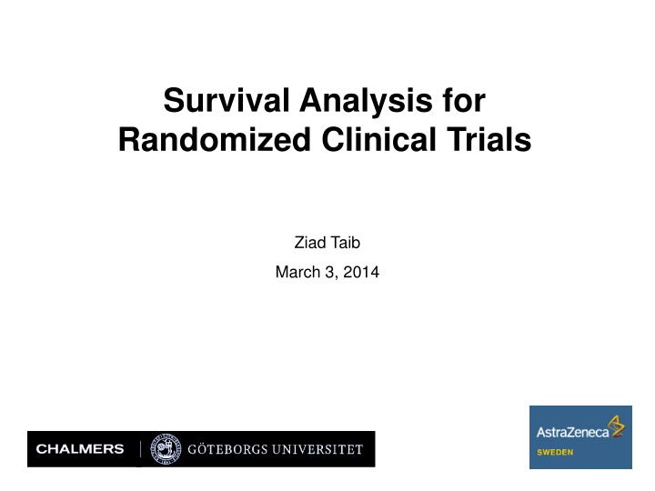 survival analysis for randomized clinical trials