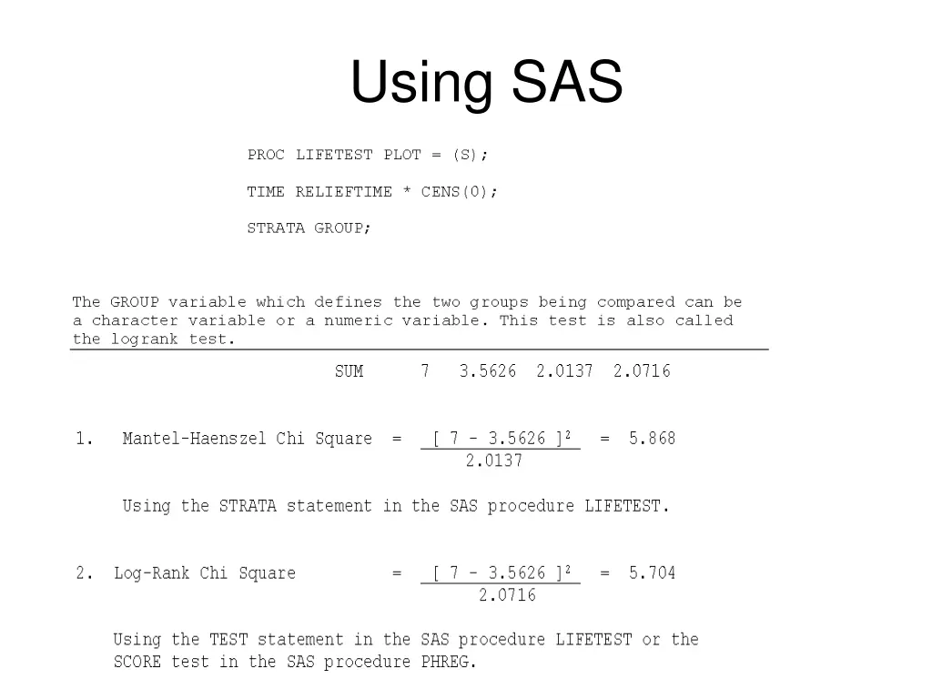 using sas 2